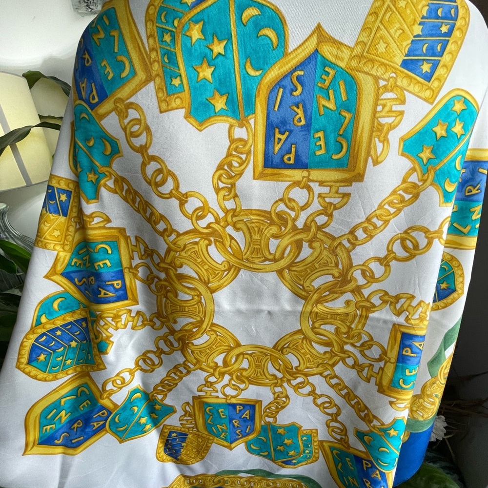 Celine Silk Printed Scarf.